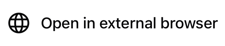 Open in external browser